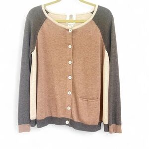 Lili's Closet Bulgaria Color Block Long Sleeve Cardigan - M